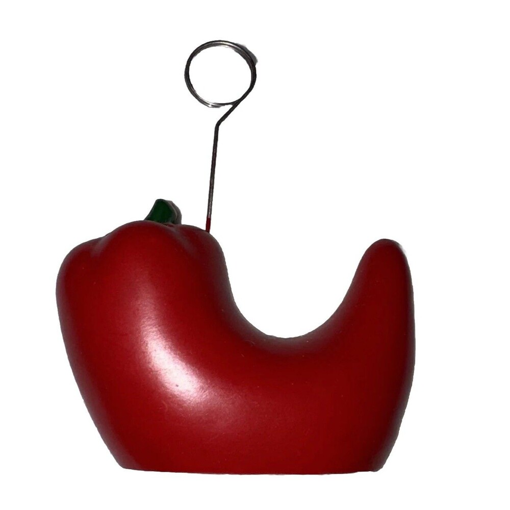 3.5” Red Hot Red Chili Pepper Party Balloon, Card, Photo Holder
